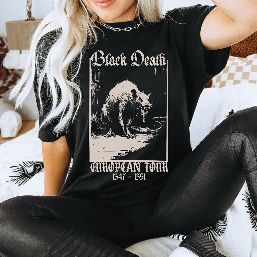 Black Death European Tour 1347131 Retro Graphic Music Fans Gift Unisex T-Shirt
